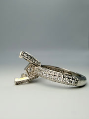 Platinum Tiffany&Co Inspired Ring Mounting With 104 Diamonds