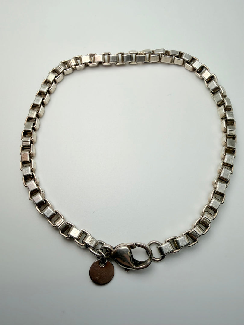 Tiffany And Co Sterling Silver Box Bracelet