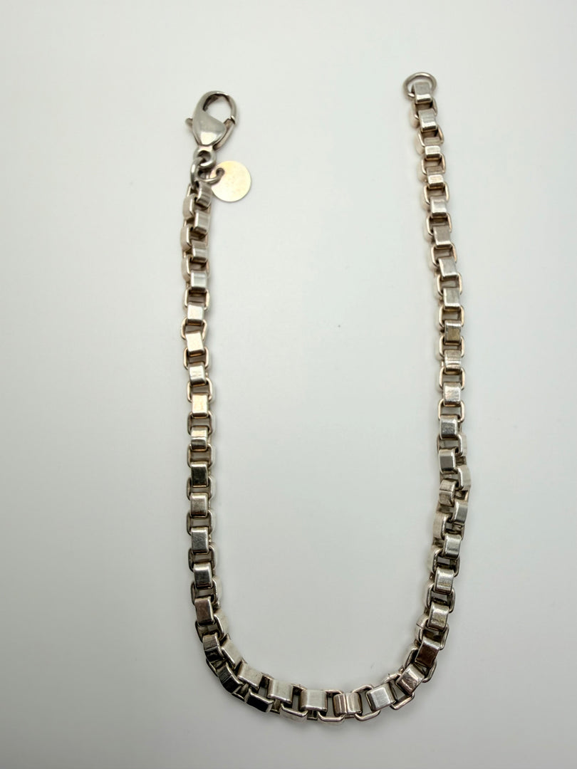 Tiffany And Co Sterling Silver Box Bracelet