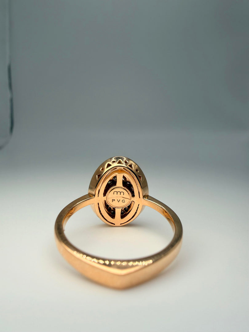 14Kt Rose Gold .51Tw Diamond Ring With Black Rhodium (24873689)