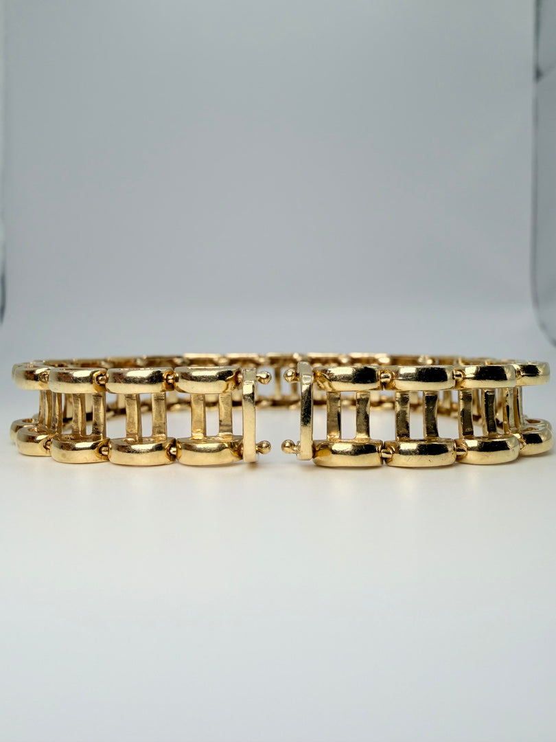 14Kt Yellow Gold Tennis Bracelet Jacket