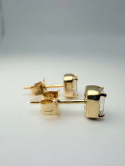 14Kt Yellow Gold 1/2CTW Emerald Cut Diamond Stud Earrings (25356601)
