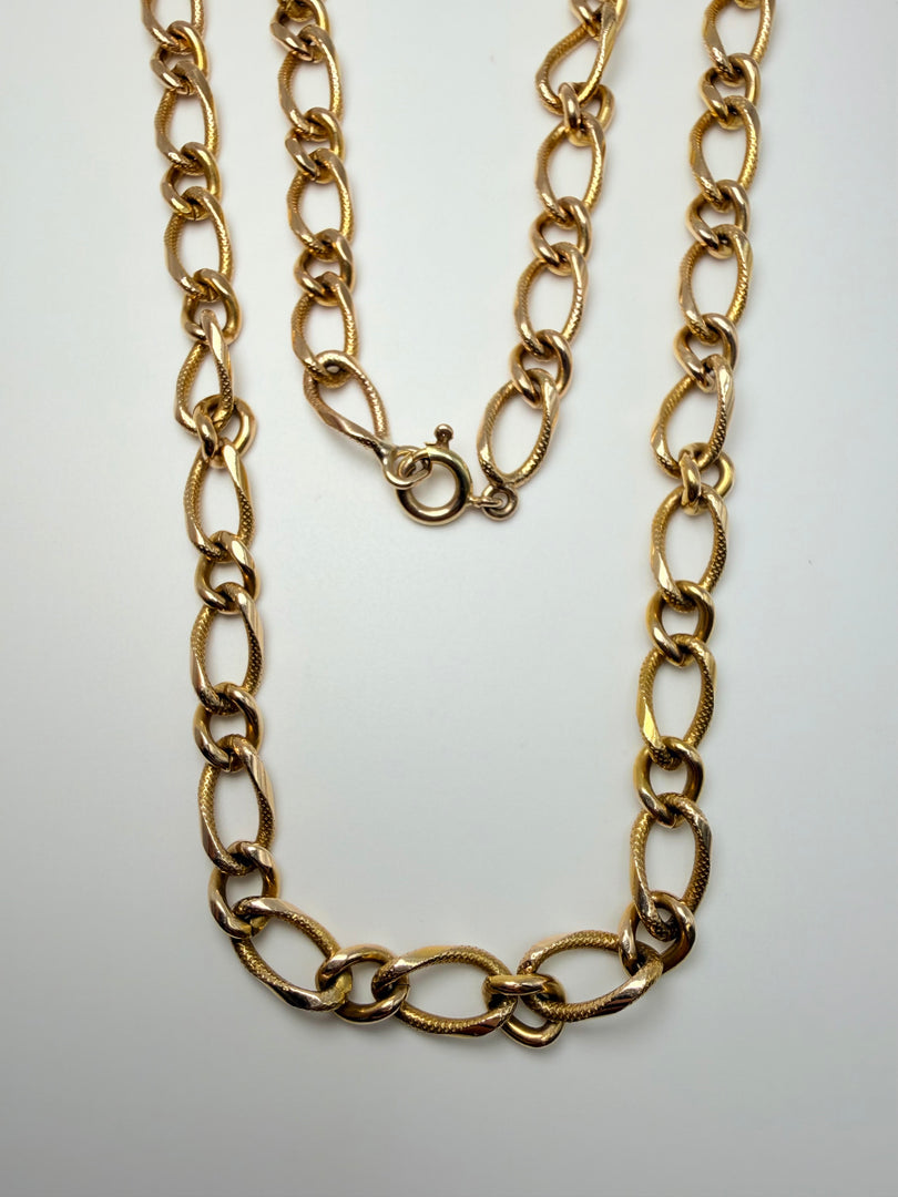 14Kt Yellow Gold Heavy Link 19" Chain