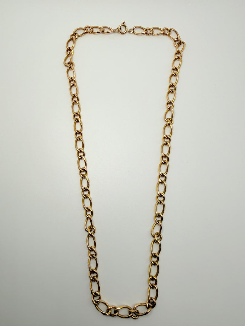 14Kt Yellow Gold Heavy Link 19" Chain