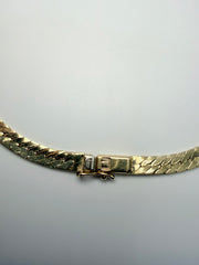 14Kt Yellow Gold Flat Herringbone 20