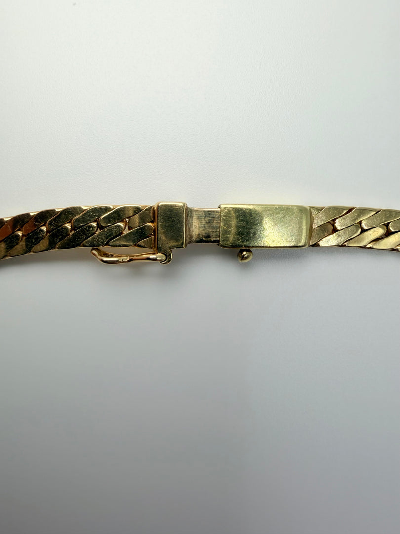 14Kt Yellow Gold Flat 4Mm 18" Herringbone Chain