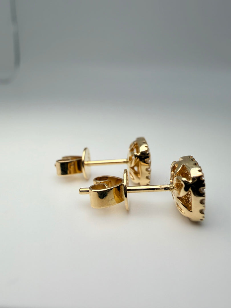 14Kt Yellow Gold 1/4CTW Diamond Cluster Stud Earrings (25213034)