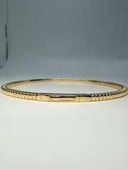 14Kt Yellow Gold Tracer Flexi Bracelet With Titanium Wire Size 6.75 (Fsbg5383Y)