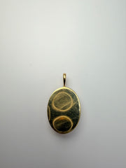 18Kt Yellow Gold Rhodocrosite 18X13 Bezel Set Pendant