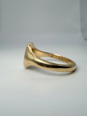 9Kt Yellow Gold Vintage Signet Ring From Birmingham 1964