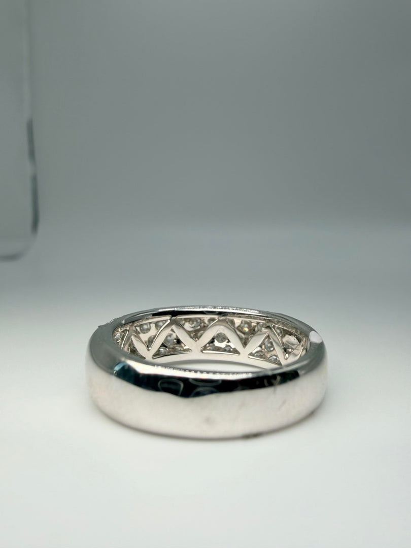 14Kt White Gold 1.23CTW Diamond Pave Ring (25320466)