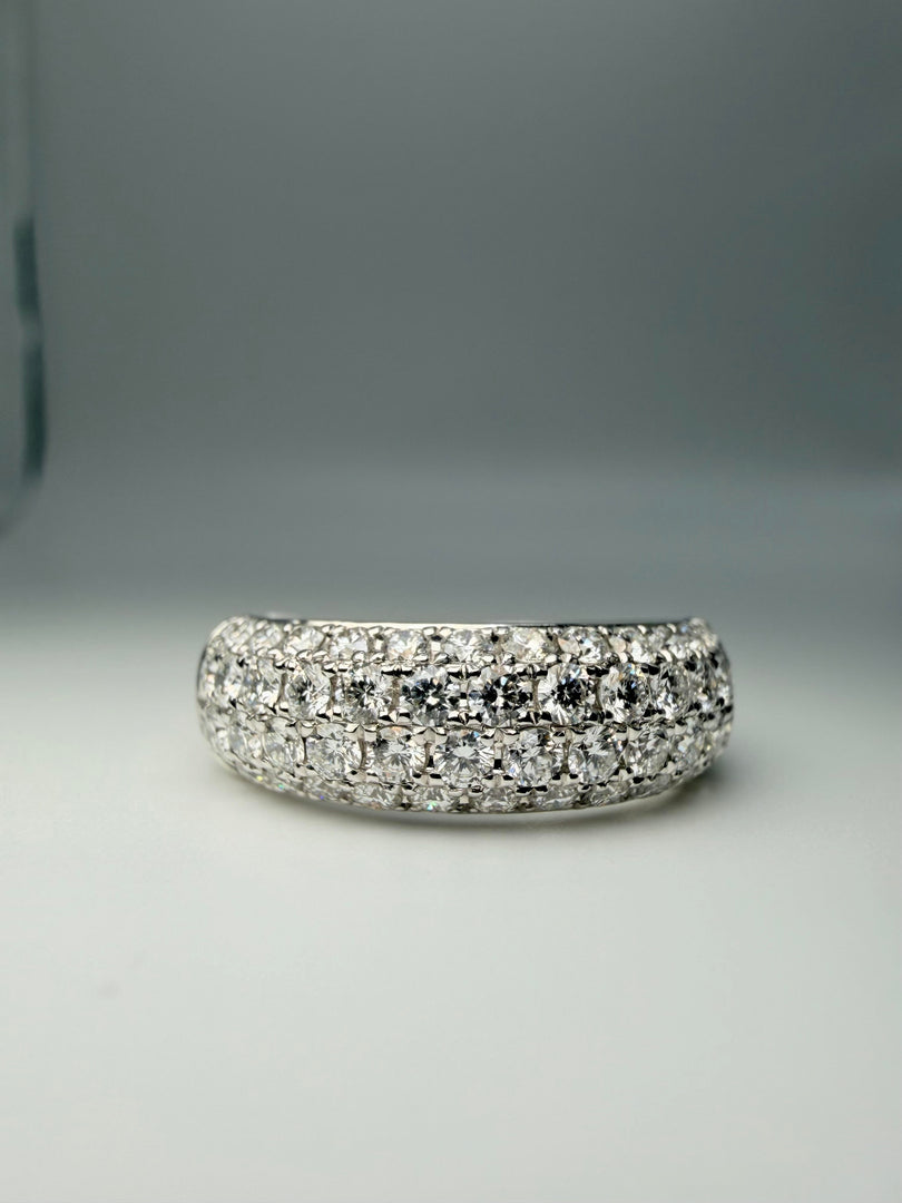 14Kt White Gold 1.23CTW Diamond Pave Ring (25320466)